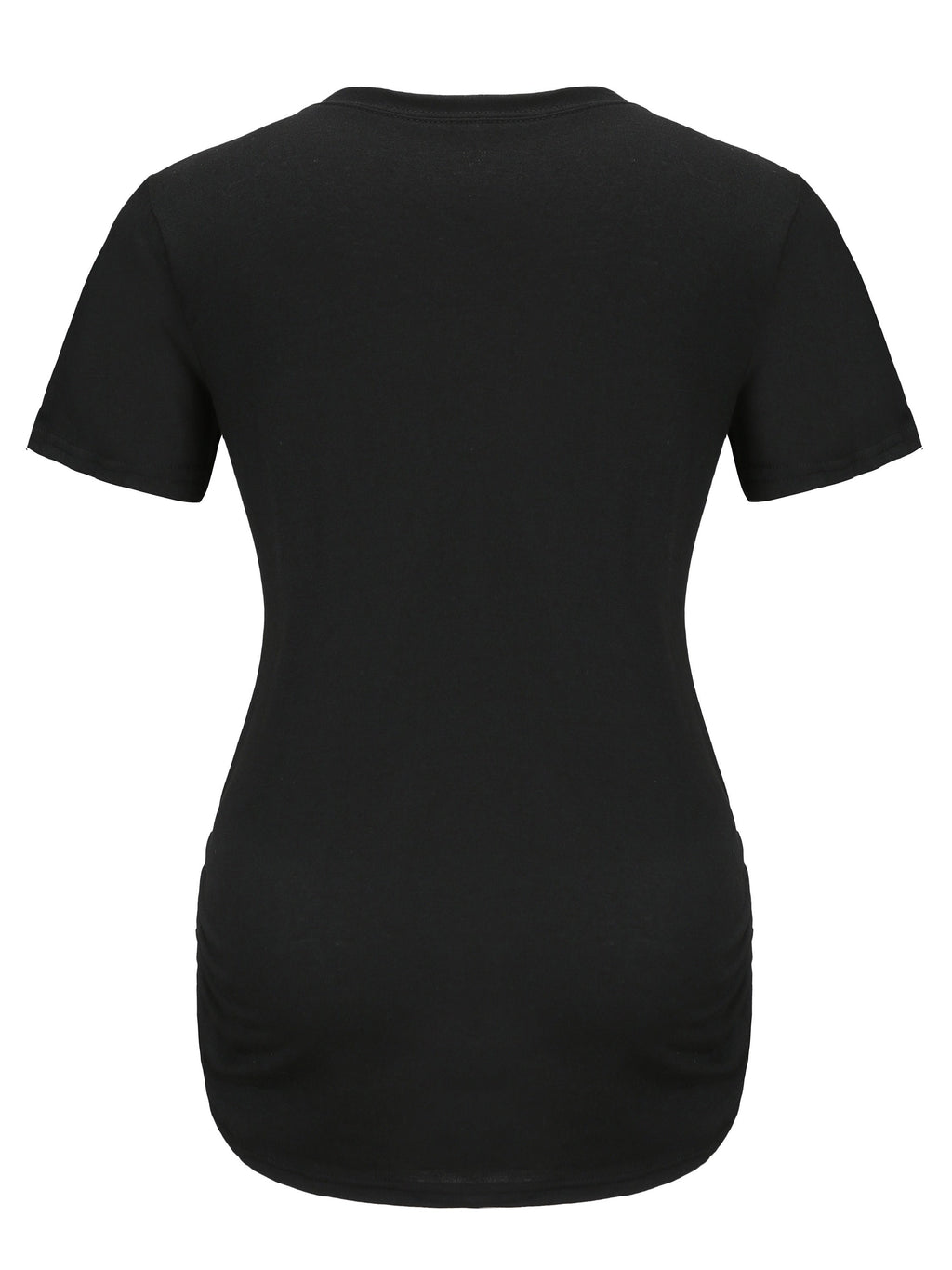 Maternity Casual Cartoon Cute Footprint Print Short Sleeve Slim Fit T-shirt For Summer Pregnancy Gift