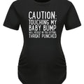 Women's Maternity T-Shirt, Slogan Graphic Print Tees