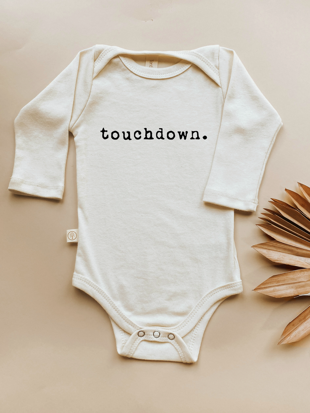 Touchdown Organic Baby Bodysuit Long Sleeve