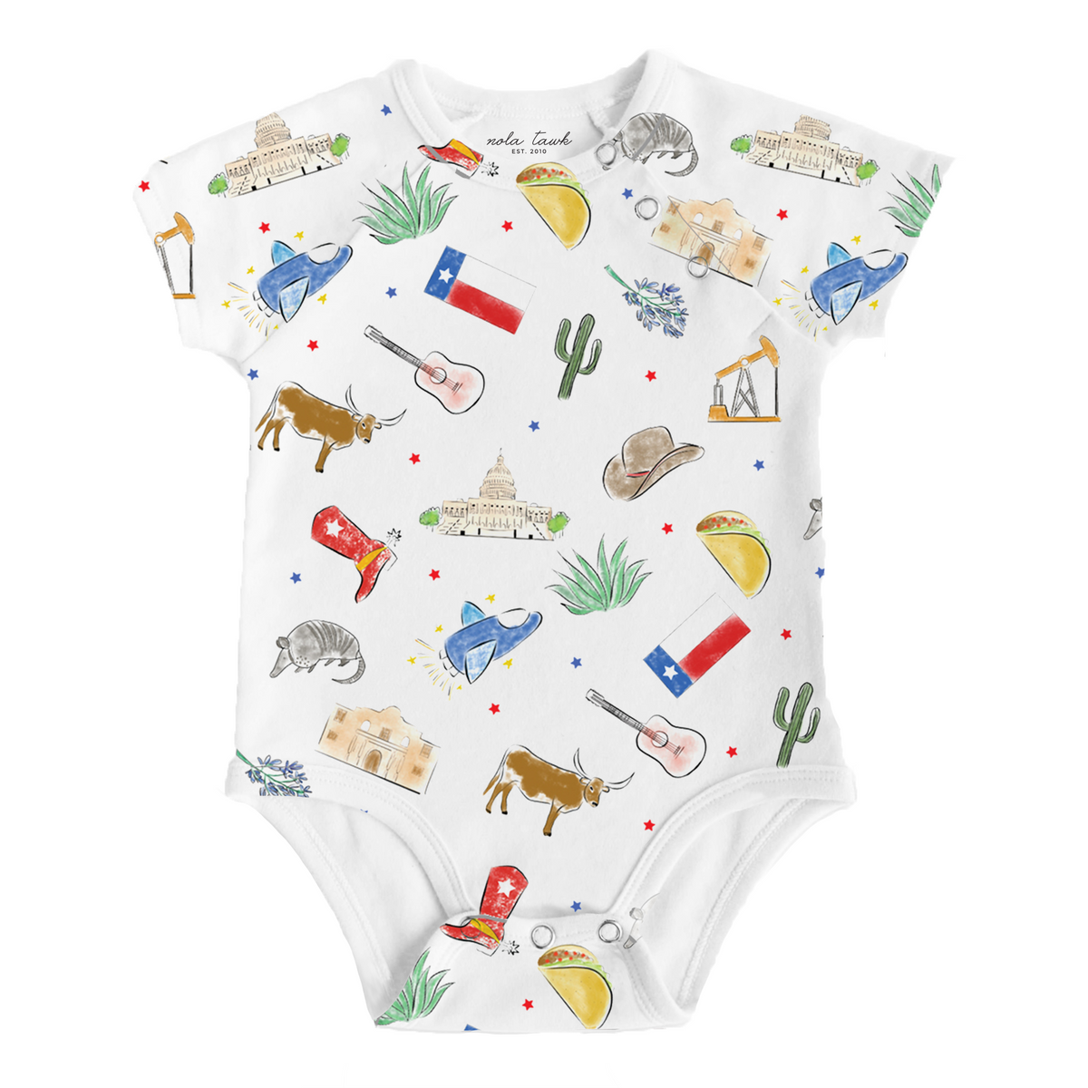 Texas Kids Organic Cotton Baby Onesie