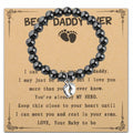 LQRI Bead Bracelet New Dad Gift Daddy To Be Pregnancy Announcement Small