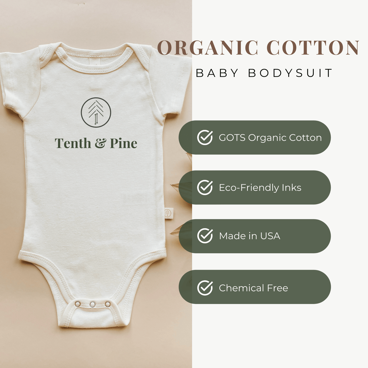 Sweet as Honey Organic Baby Bodysuit